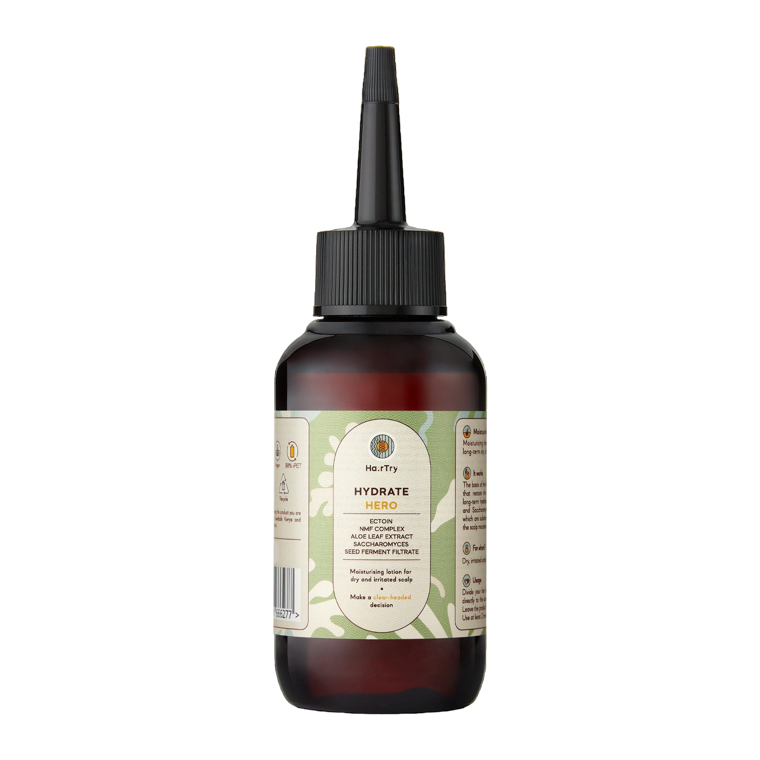HairTry - Hydrate Hero - Nawilżająco-Kojąca Wcierka do Skóry Głowy z Kompleksem NMF i Ektoiną - 100ml