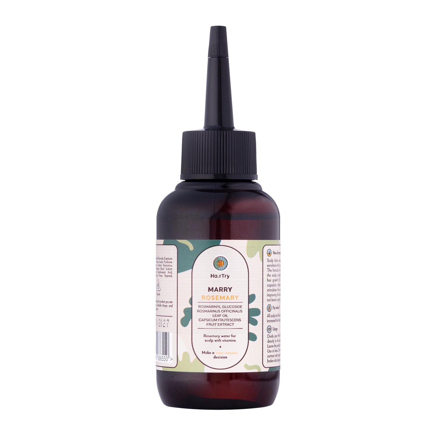 HairTry - Marry Rosemary - Woda Rozmarynowa Do Skóry Głowy Z Witaminami - 100ml