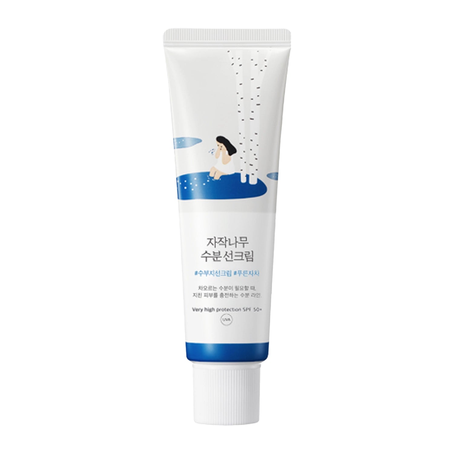 Round Lab - Birch Juice Moisturizing Sun Cream SPF50+ PA++++ - Krem Przeciwsłoneczny - 50ml