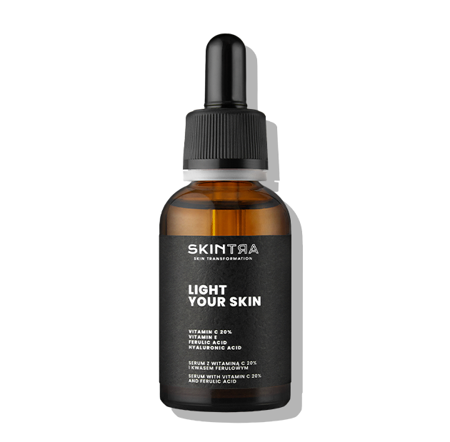 SkinTra - Light Your Skin - Serum z Witaminą C 20% i Kwasem Ferulowym - 30ml